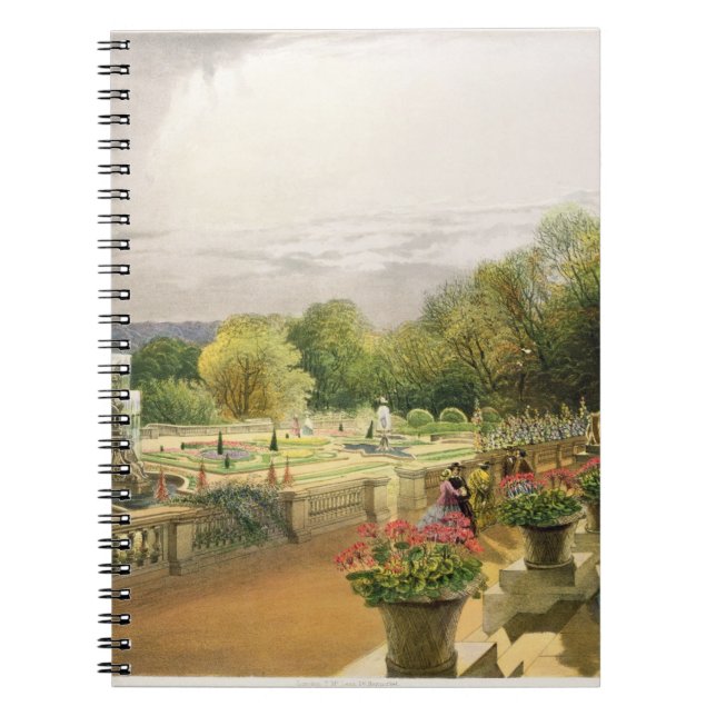 Cuaderno El Parterre, casa de Harewood cerca de Leeds, pub. (Frente)