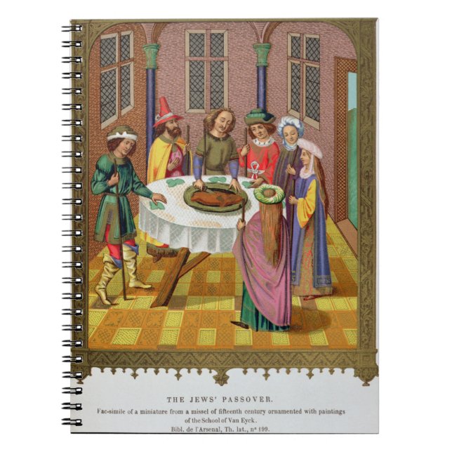 Cuaderno El Passover de los judíos, facsímil de un siglo XV (Frente)