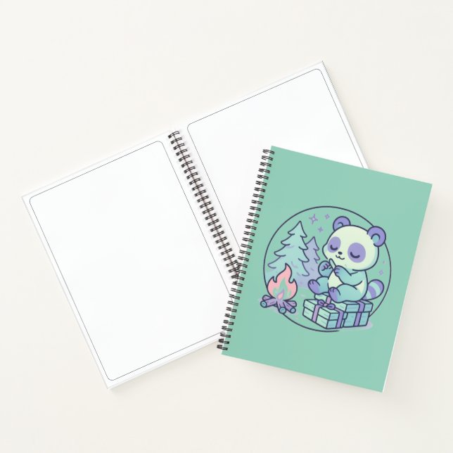 Cuaderno El Pastel Panda, por la fogata con regalos (Interior)