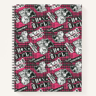 Cuaderno El patrón de cuadros punk de las Hex Girls