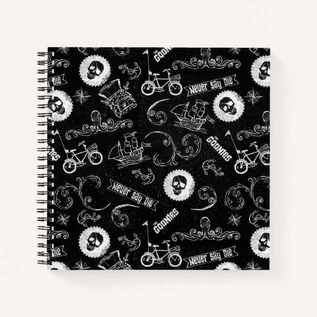 Cuaderno El patrón de iconos de Goonies (Anverso)