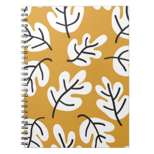 Cuaderno El patrón de las hojas de otoño es inmaculado. Hoj