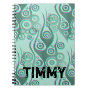 Cuaderno El patrón de las llamas y los círculos del tatuaje