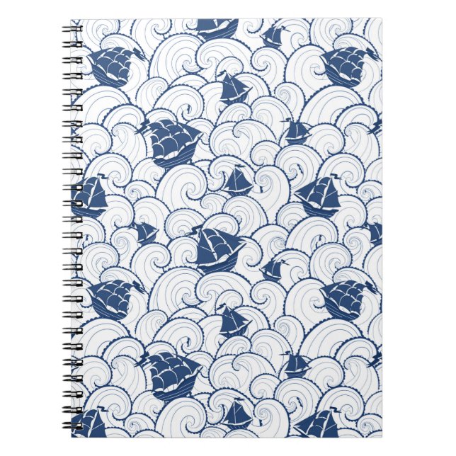 Cuaderno El Patrón De Los Veleros En El Mar (Frente)