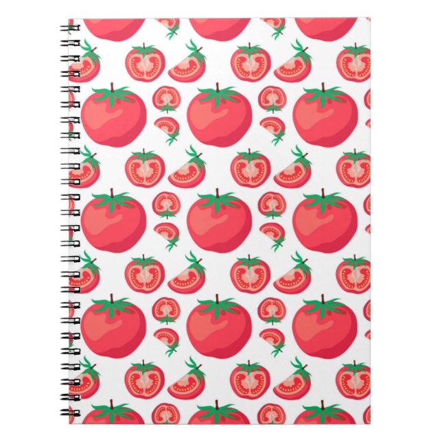 Cuaderno El patrón de tomate rojo es tan gracioso (Frente)