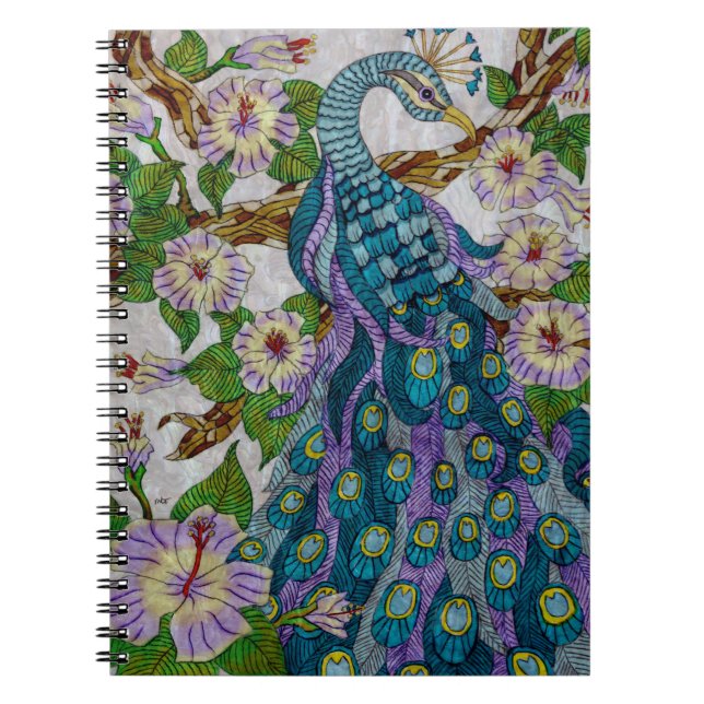 Cuaderno El pavo real morado (Frente)