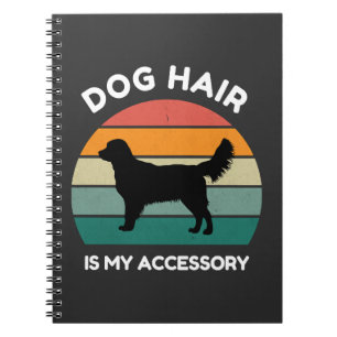 Cuaderno El pelo de perro es mi accesorio - Diseño divertid