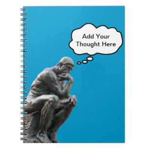 Cuaderno El pensador de Rodin - Agrega tu pensamiento perso
