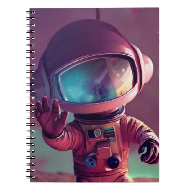 Cuaderno El pequeño astronauta rojo (Frente)