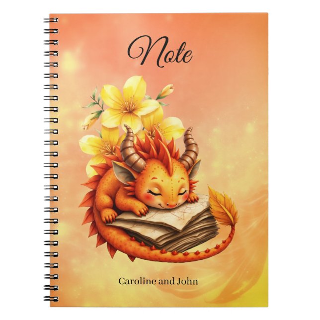 Cuaderno El pequeño dragón místico.  (Frente)