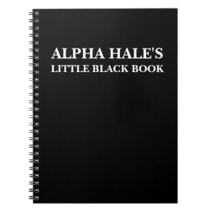 Cuaderno El pequeño libro negro de Alpha Hale (Personalizab
