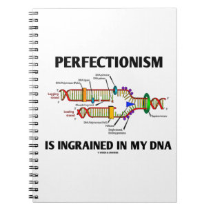 Cuaderno El perfeccionismo Ingrained en mi DNA (el humor)
