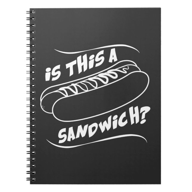 Cuaderno El perrito caliente es éste un bocadillo - (Frente)