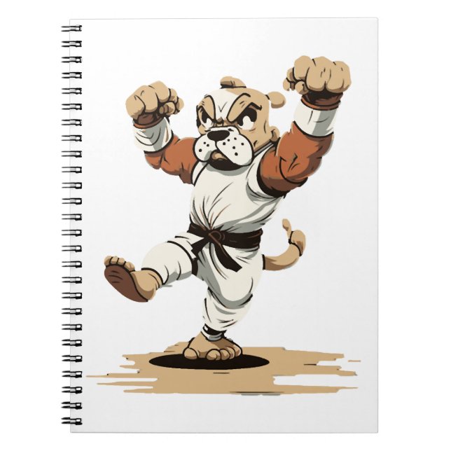 Cuaderno El perro conoce a Karate (Frente)