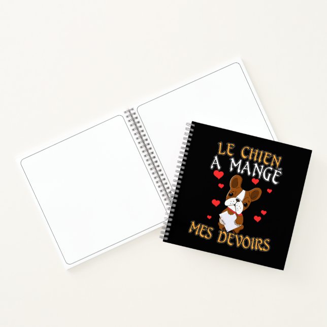 Cuaderno El Perro Se Comió Mi Tarea - Cita de Aprendizaje d (Interior)