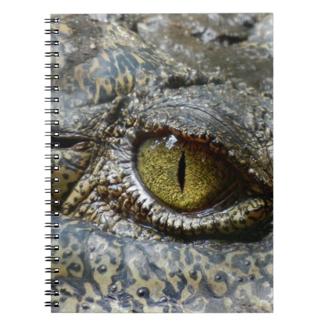 Cuaderno el personalizado animal de la cara del ojo del (Frente)
