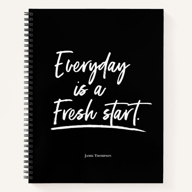Cuaderno El personalizado Motivational Everyday es un nuevo (Anverso)