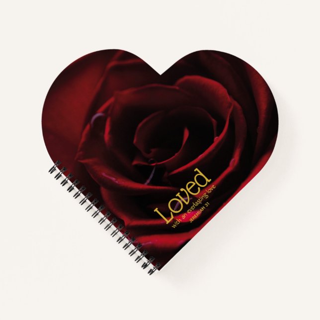 Cuaderno EL personalizado Red Rose AMABA EL AMOR CADA VEZ M (Anverso)
