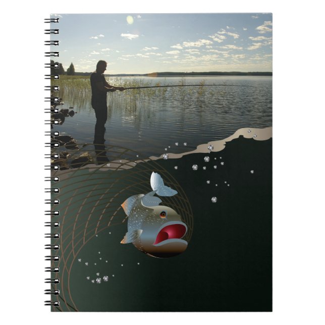 Cuaderno El pescador ​ ​ ​ ​ ​ ​. Pesca feliz (Frente)