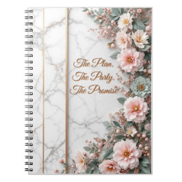 Cuaderno El Plan Maestro | Boda de Oro con Hojas de Oro Art
