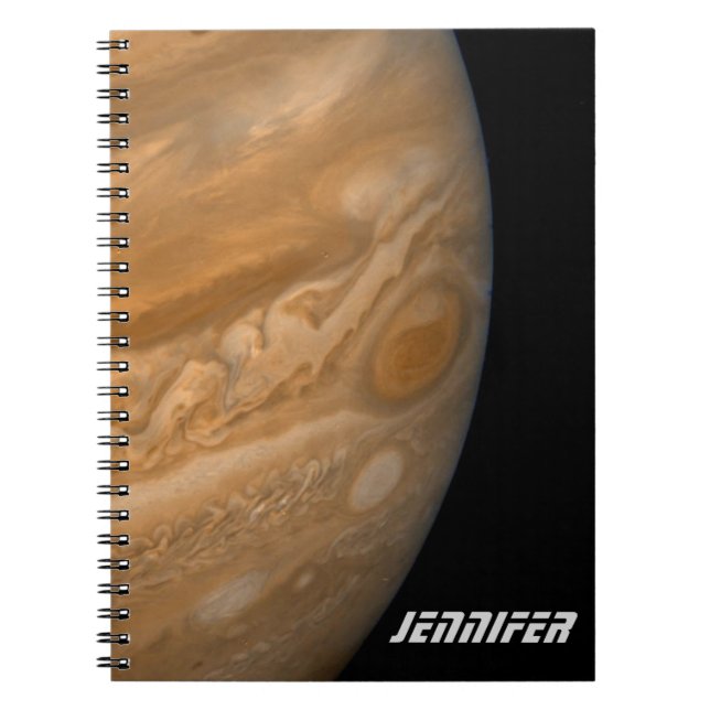 Cuaderno El planeta Júpiter y el gran punto rojo (Frente)