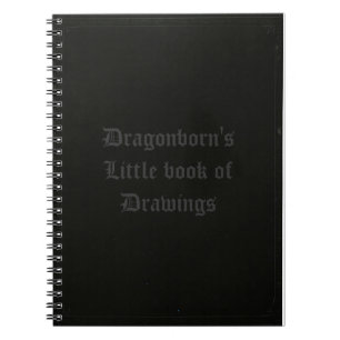 Cuaderno El poco libro de Dragonborn de dibujos