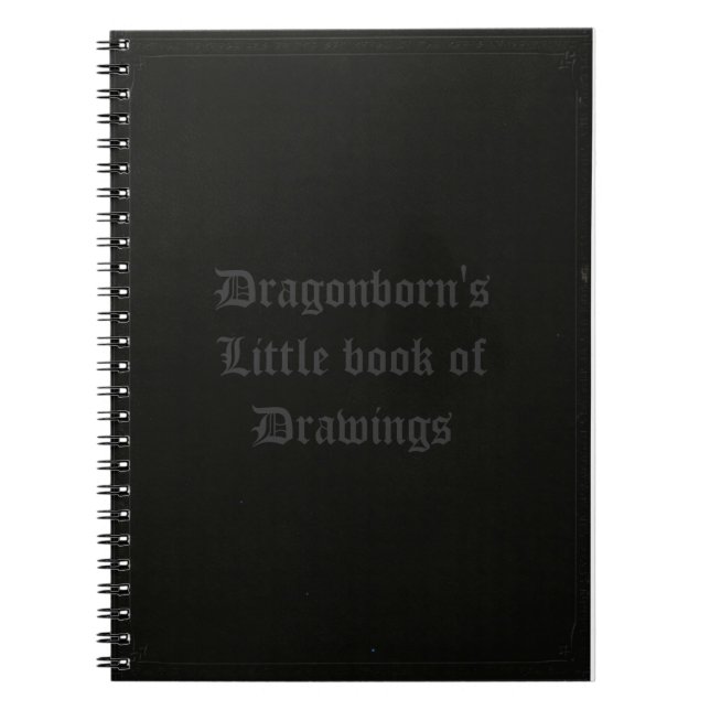 Cuaderno El poco libro de Dragonborn de dibujos (Frente)