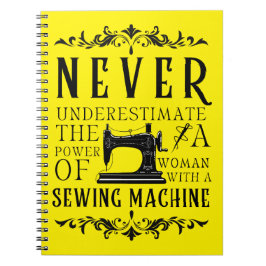Cuaderno El poder de una mujer con una máquina de coser