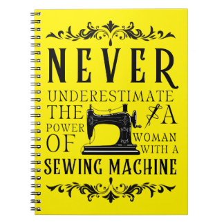 Cuaderno El poder de una mujer con una máquina de coser