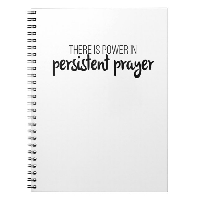 Cuaderno El poder en la oración persistente Gospel Graphics (Frente)