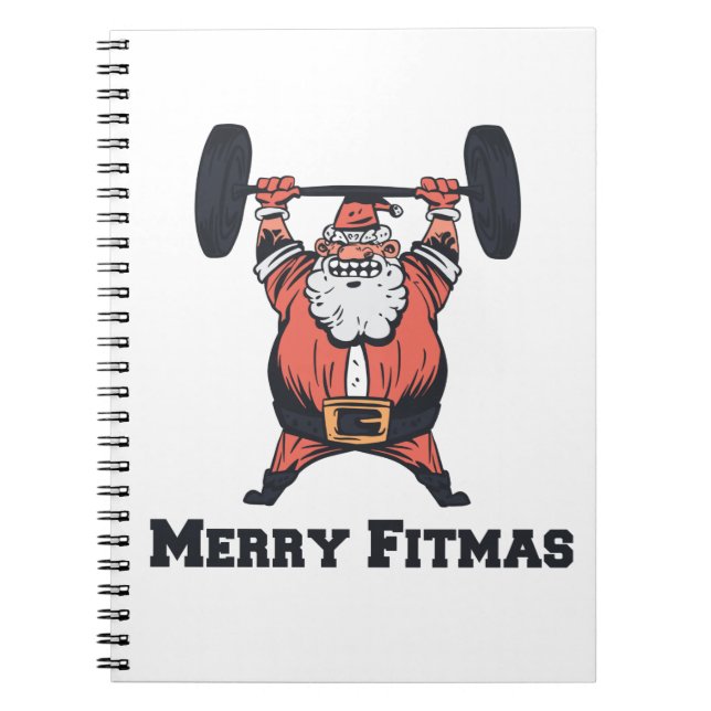 Cuaderno El poderoso Santa Claus pesa sobre la iluminación (Frente)