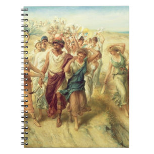 Cuaderno El poeta Anacreon (570-485 A.C.) con sus musas,