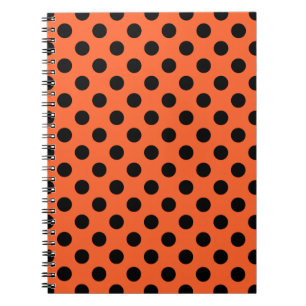 Cuaderno El polka negro se pone sobre el naranja