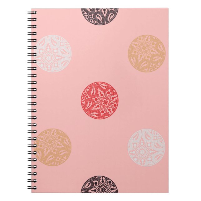 Cuaderno El polka tiene un patrón impecable. Mosaico de fig (Frente)