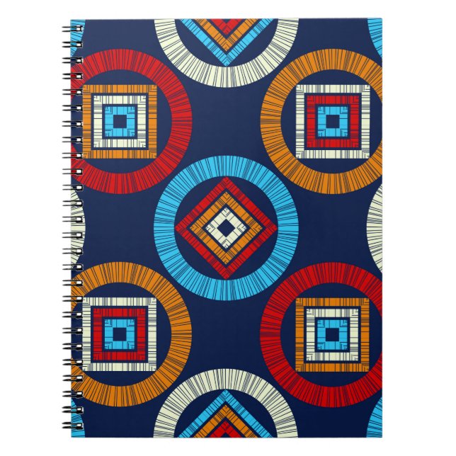 Cuaderno El polka tiene un patrón impecable. Mosaico de fig (Frente)