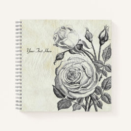 Cuaderno El portátil del jardín secreto del Rosa