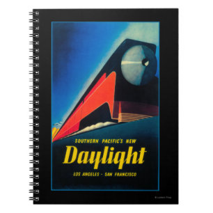 Cuaderno El poster promocional del tren de la luz del día