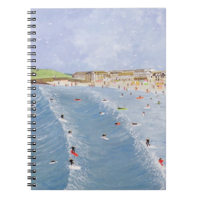 Cuaderno El practicar surf en Porthmeor (Frente)