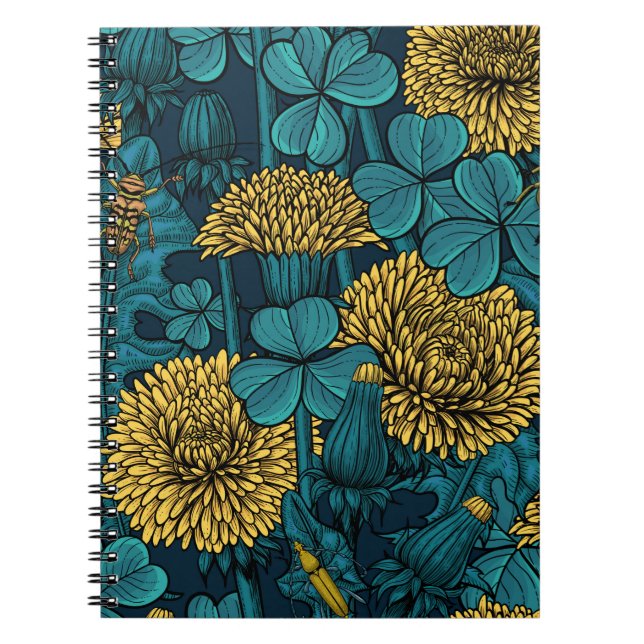 Cuaderno El prado en amarillo y azul (Frente)