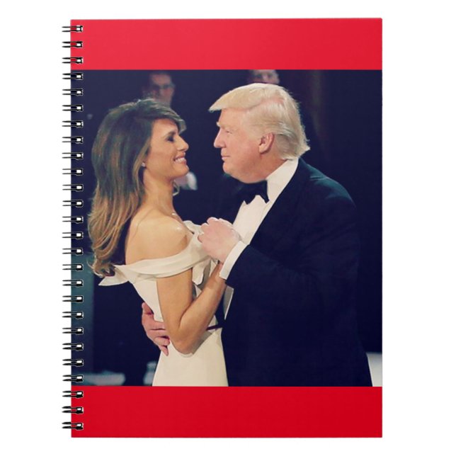 Cuaderno El presidente Trump y el baile de Melania (Frente)