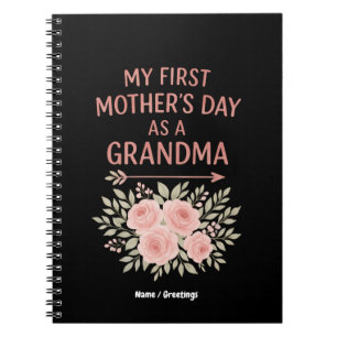 Cuaderno El primer día de mi madre como abuela divertida y