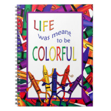 El profesor Crayons Colorful Life Note Book