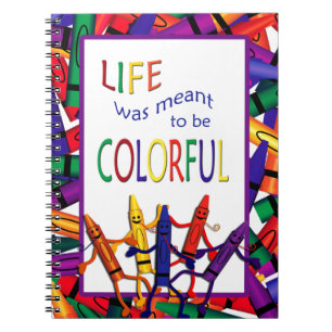 Cuaderno El profesor Crayons Colorful Life Note Book