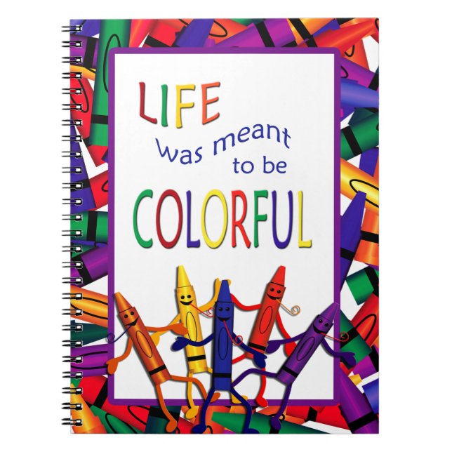 Cuaderno El profesor Crayons Colorful Life Note Book (Frente)