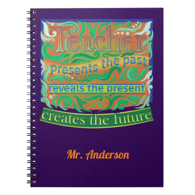 Cuaderno El profesor crea el futuro / Apreciación del profe (Frente)