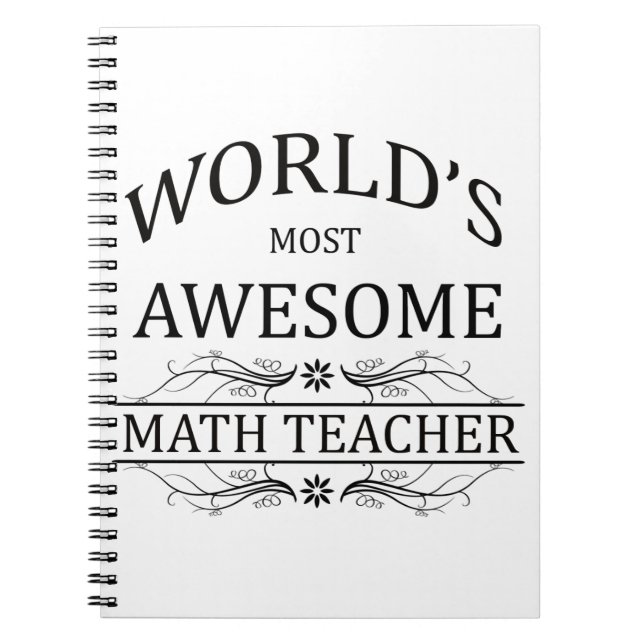 Cuaderno El profesor de la matemáticas más impresionante (Frente)