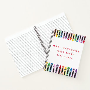 Cuaderno El profesor regresa a la escuela con un tiesto de 