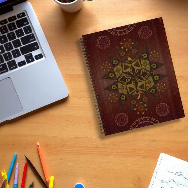 Cuaderno El protector de la justicia de Geo tantrum mandala (Subido por el creador)