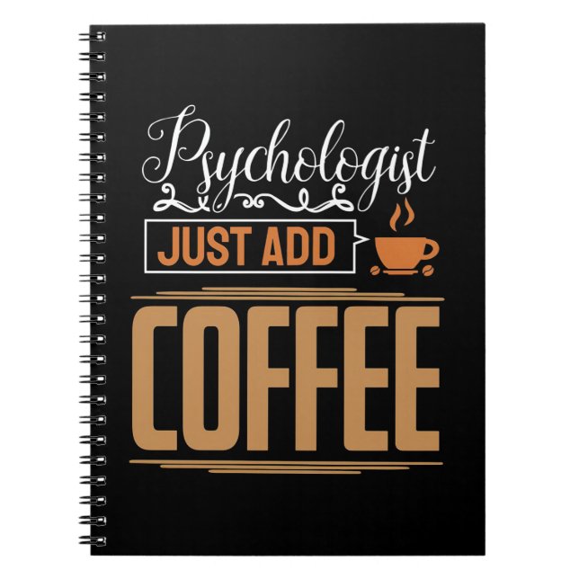 Cuaderno El psicólogo escolar acaba de añadir café (Frente)