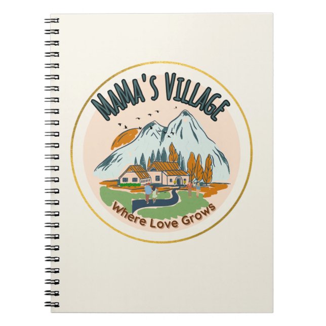 Cuaderno El pueblo de mamá: Donde crece el amor (Frente)